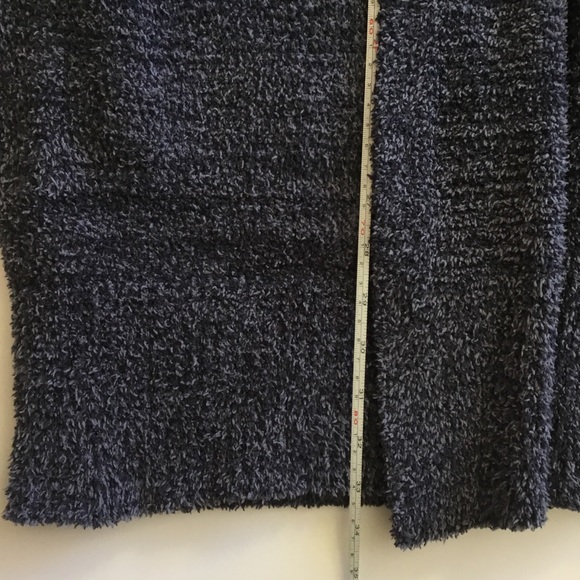 Barefoot Dreams CozyChic Cardigan Blue Open Front Size L - Picture 5 of 8